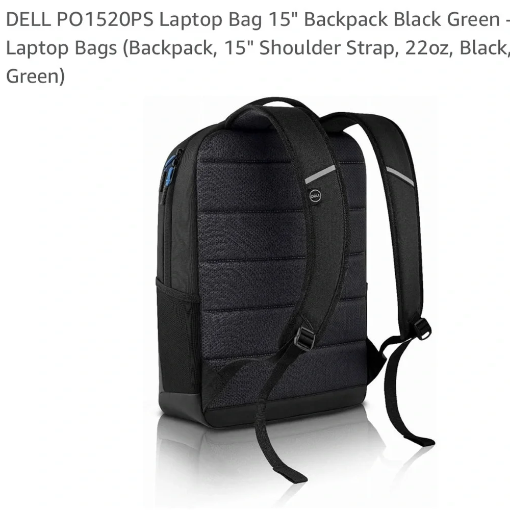 DELL Black/Gray 15 inch Laptop BackPack